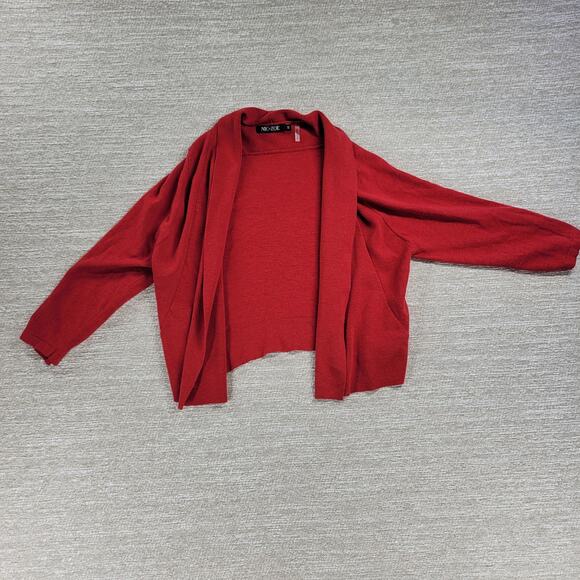 Nic + Zoe Red Knit Dress & Cardigan Set Size 2P Fit & Flare Ribbed Sweater 2pc - Picture 15 of 16